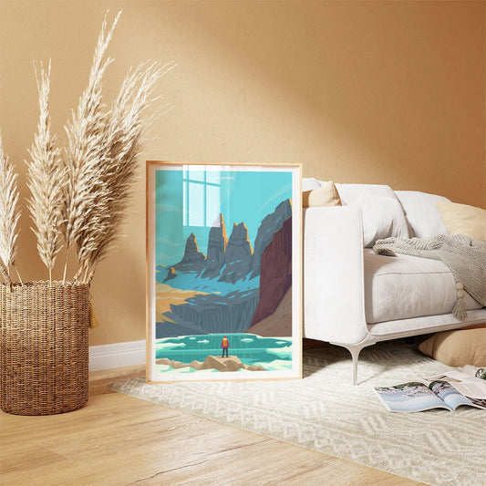 Patagonia, Torres del Paine poster