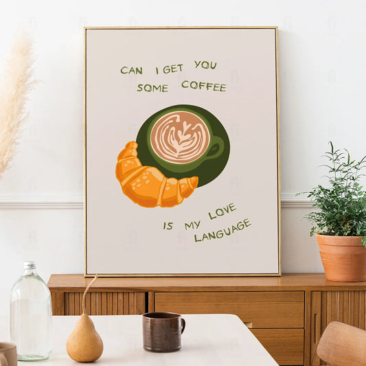Coffee as the Language of Love Poster