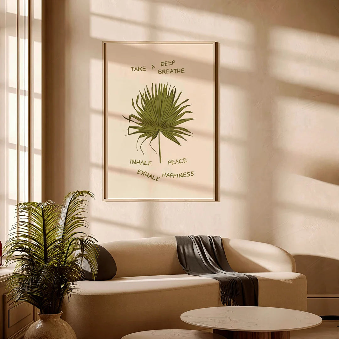 Inhale and exhale poster