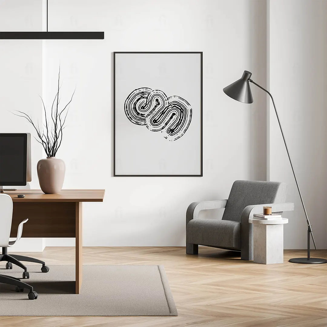 Plakat "Labirynt" - Abstrakcja w Stylu Etnicznym - Findposter