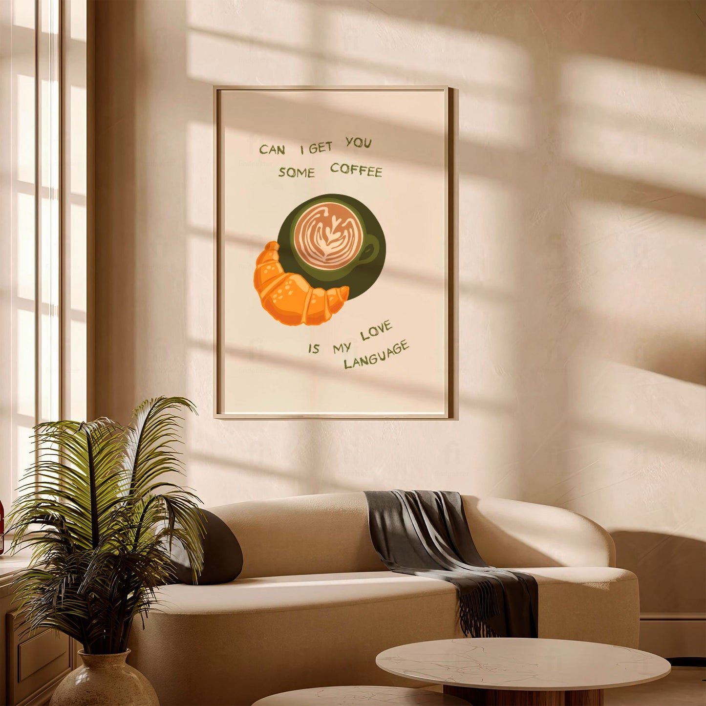 Coffee as the Language of Love Poster