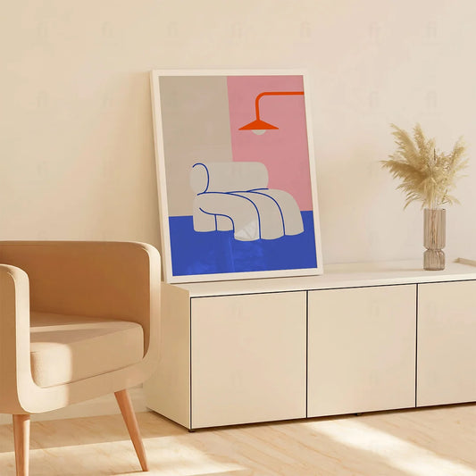 Poster Armchair with Lamp