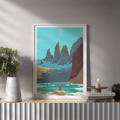 Patagonia, Torres del Paine poster 