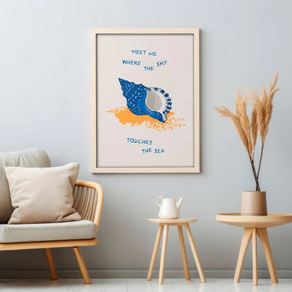 Meet Me Where the Sky Touches the Sea Poster 
