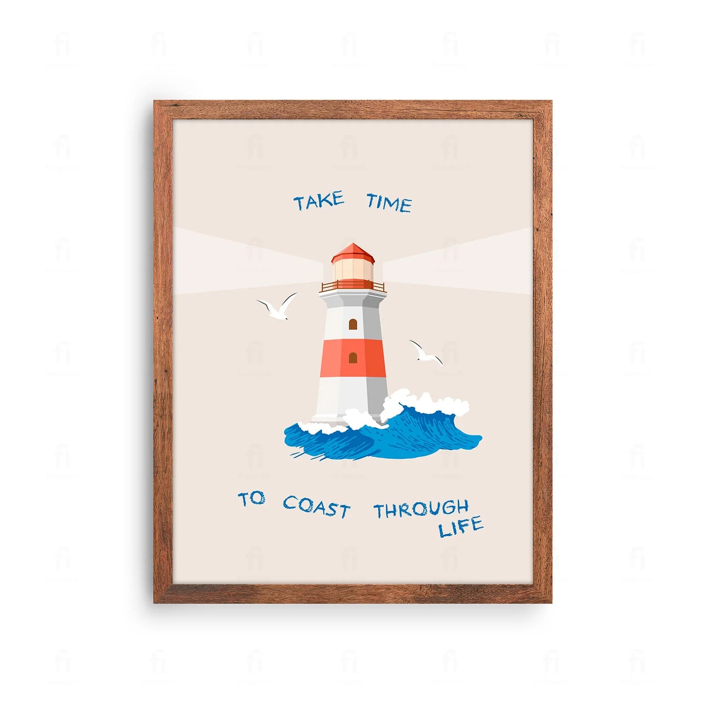 Plakat z grafiką przedstawiającą żółwia morskiego i napisem "Powolne Tempo".
