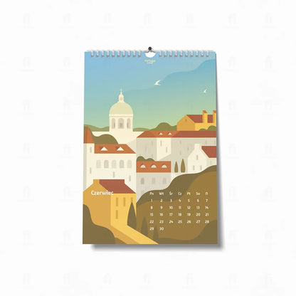 Kalendarz_2026-czerwiec-grafiką przedstawiającą  Lizbona, Portugalia.