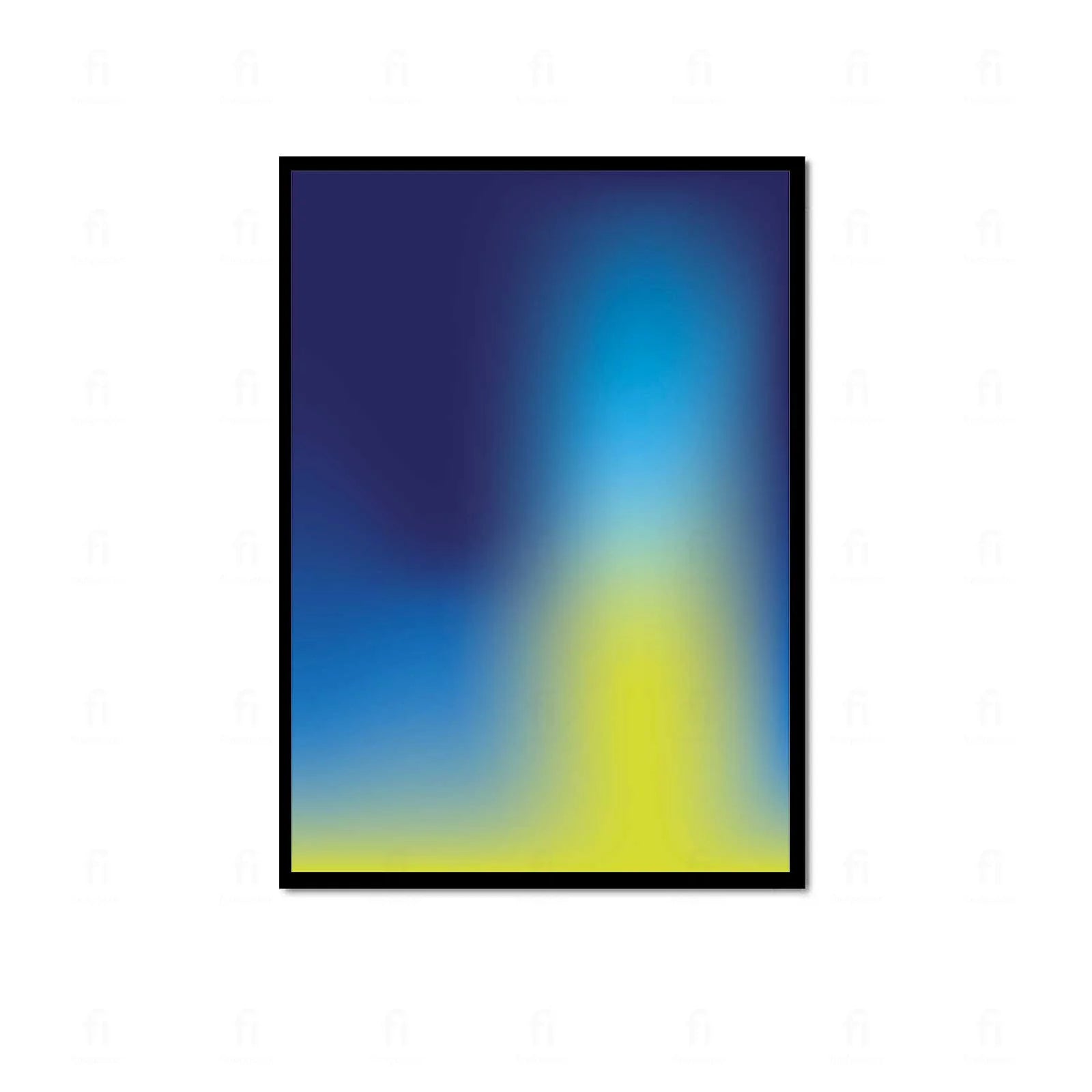  Plakat z abstrakcyjną grafiką przedstawiającą świetlisty, rozmyty gradient w pastelowych odcieniach