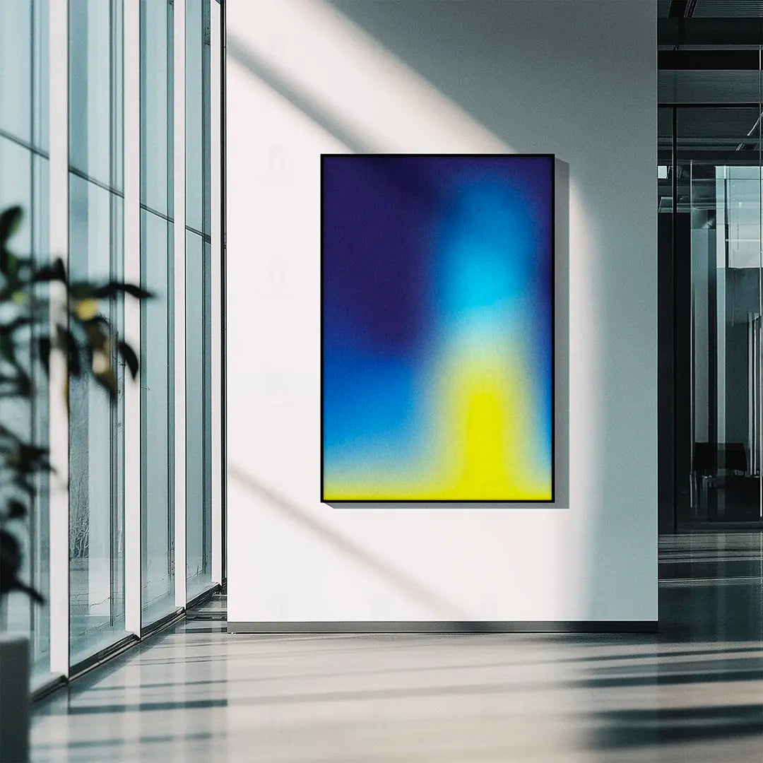 świetlisty, rozmyty gradient w pastelowych odcieniach