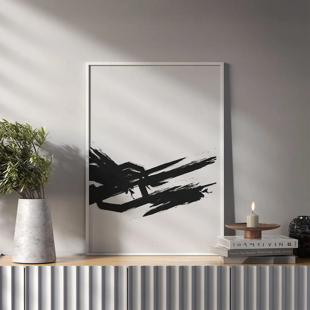 Plakat "Energia Pędzla" w salonie